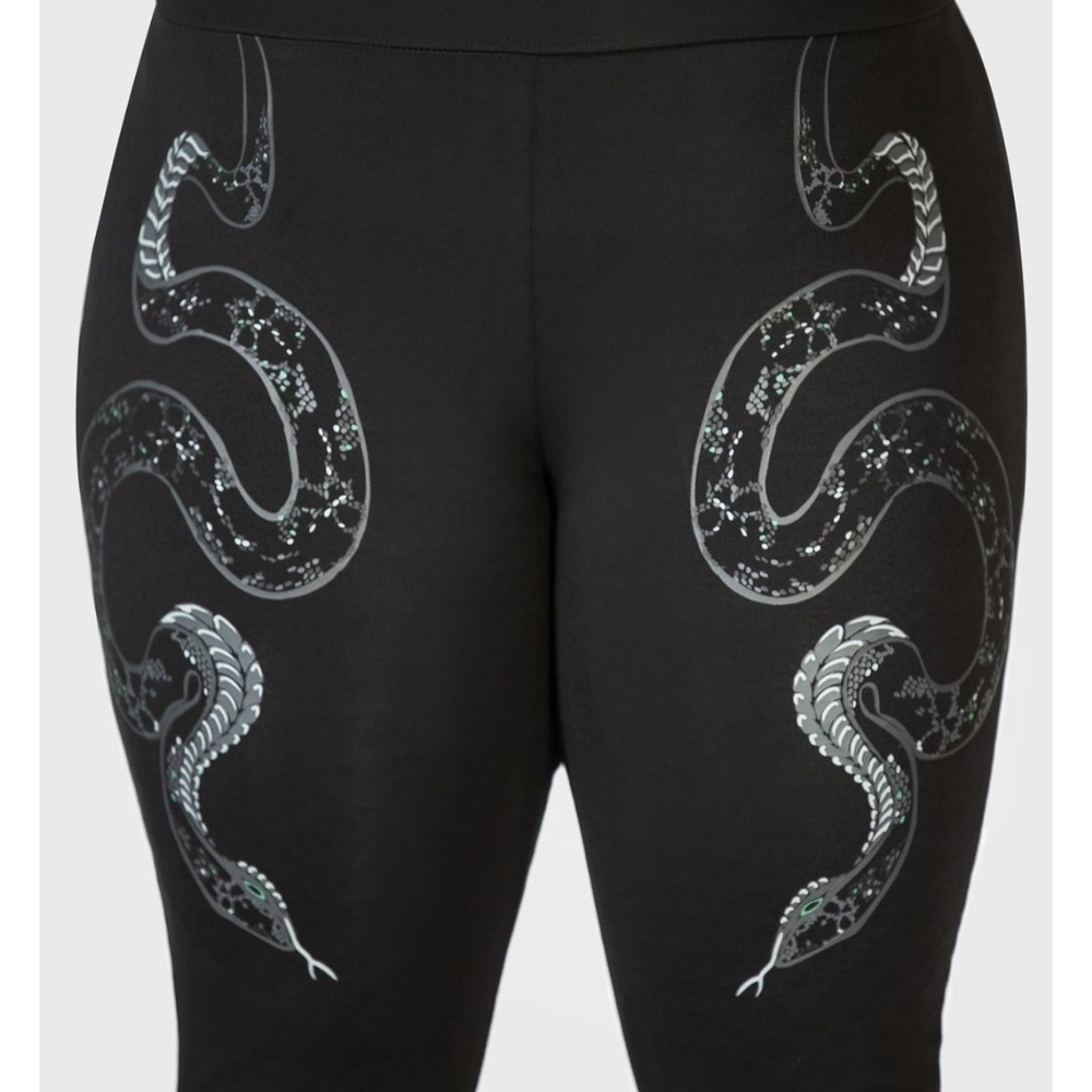 Killstar Slitherina Black Snake Print Women's Pants